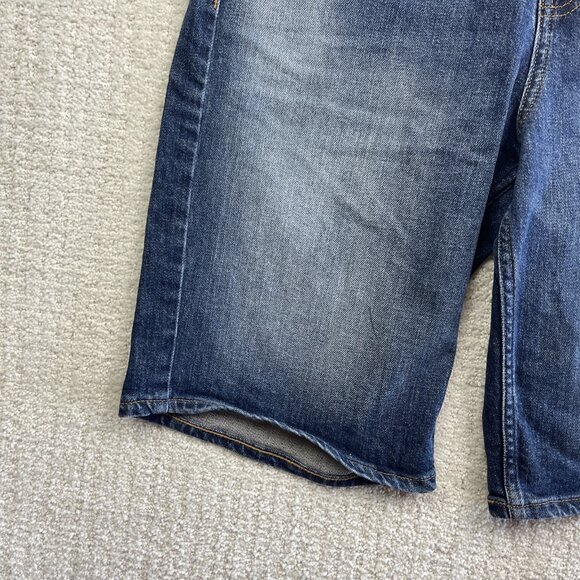 Y2K Calvin Klein Jeans W30 Straight Short Denim Shirts Distressed Medium Wash - Picture 5 of 14